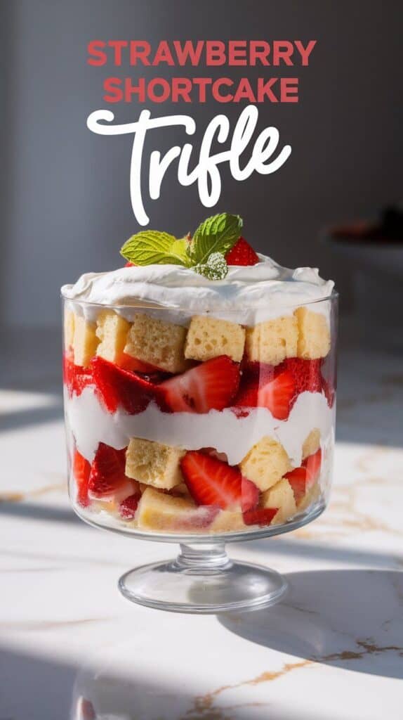 Classic Strawberry Shortcake Trifle