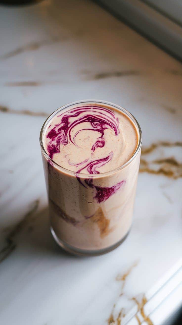Creamy PB&J Protein Smoothie