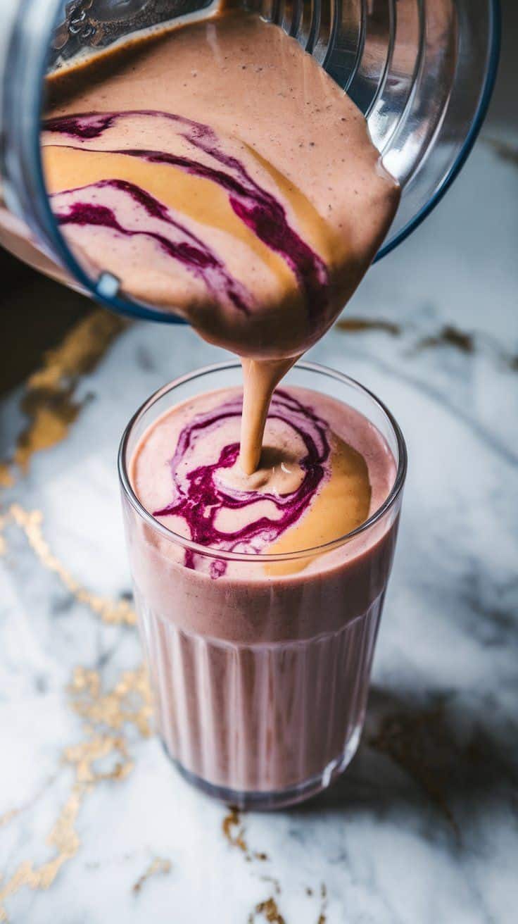 Creamy PB&J Protein Smoothie