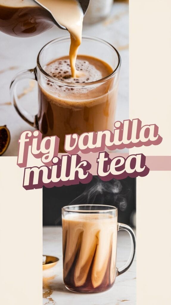 Fig Vanilla Milk Tea