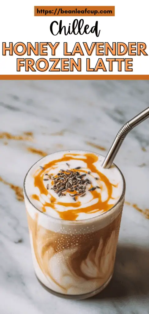 Honey Lavender Frozen Latte