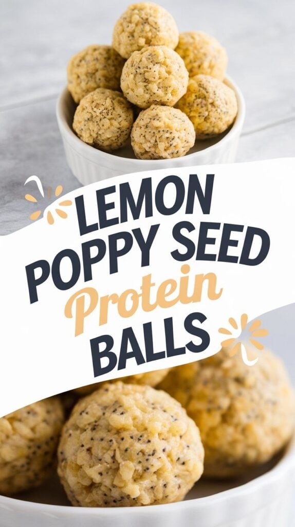 Lemon Poppy Seed Protein Balls