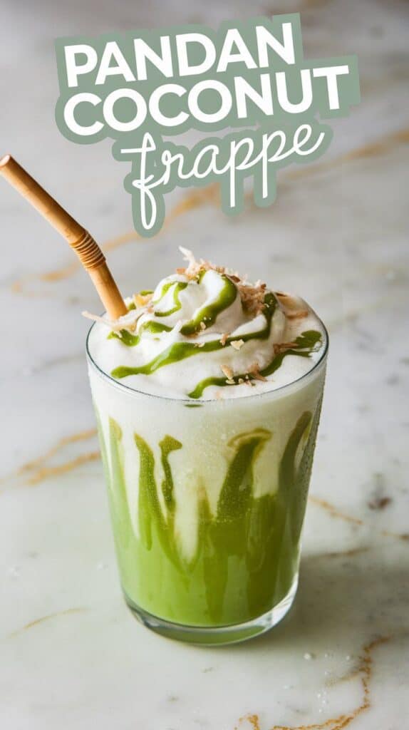 Pandan Coconut Frappe
