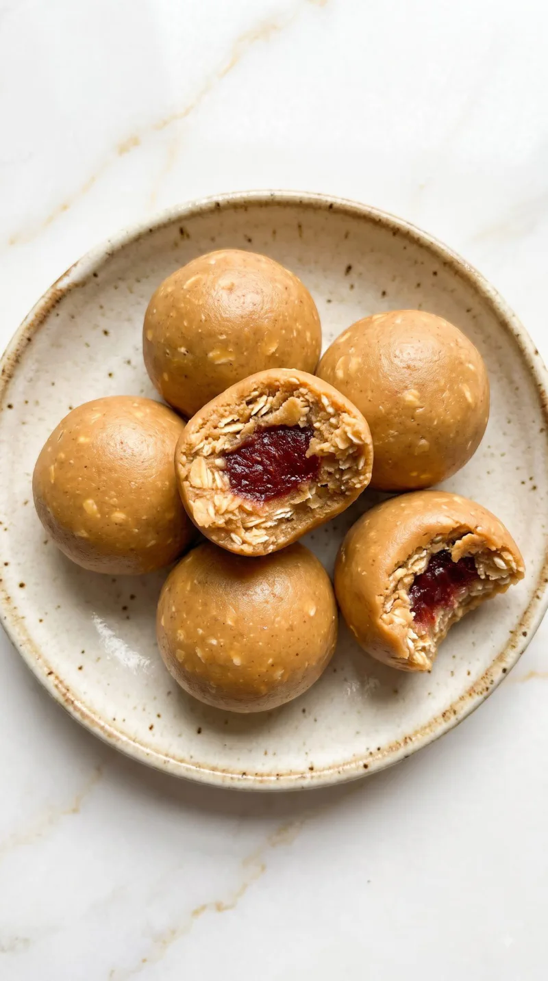 Peanut Butter & Jelly Protein Balls