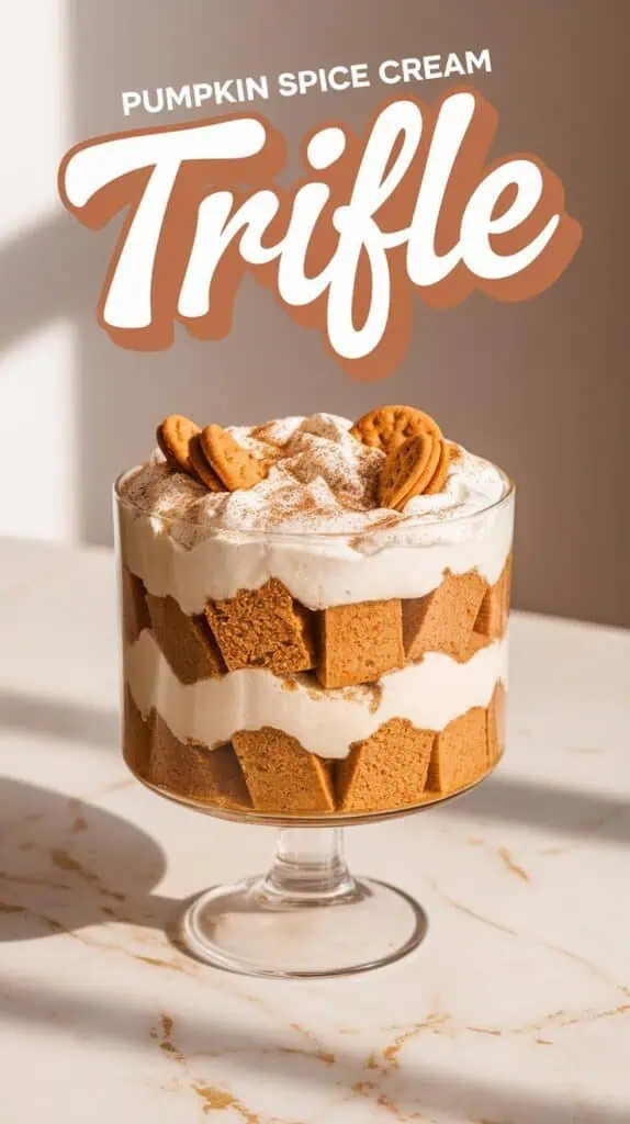 Pumpkin Spice Cream Trifle