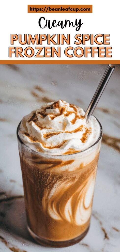 Pumpkin Spice Frozen Coffee
