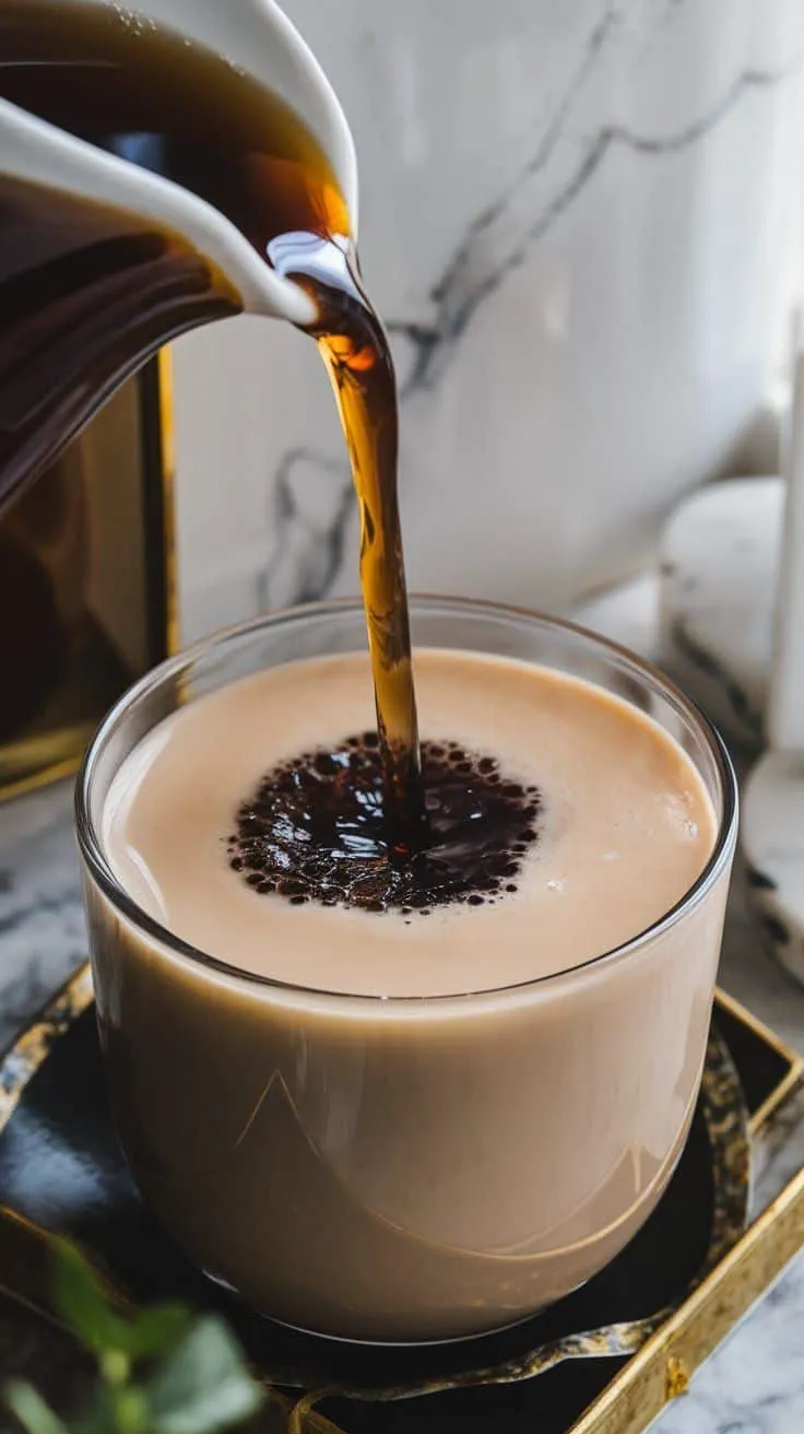 Red Bean & Black Sesame Milk Tea