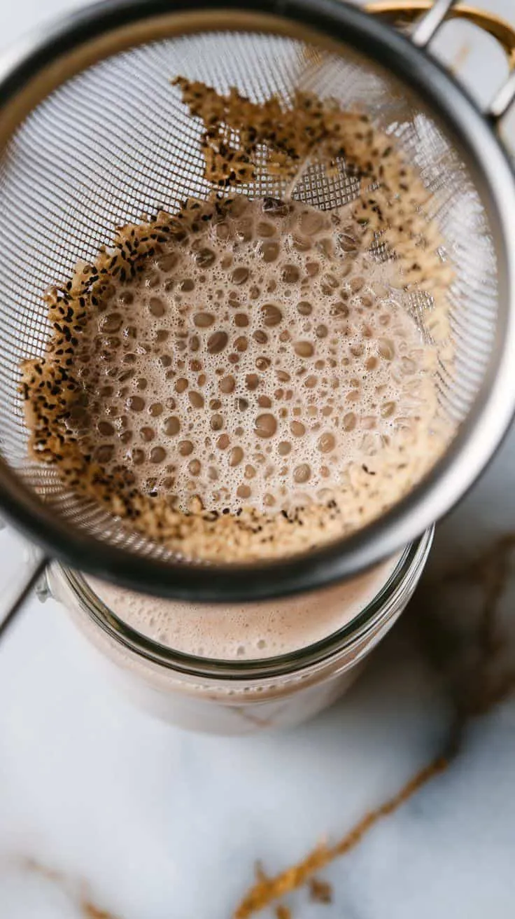 Red Bean & Black Sesame Milk Tea