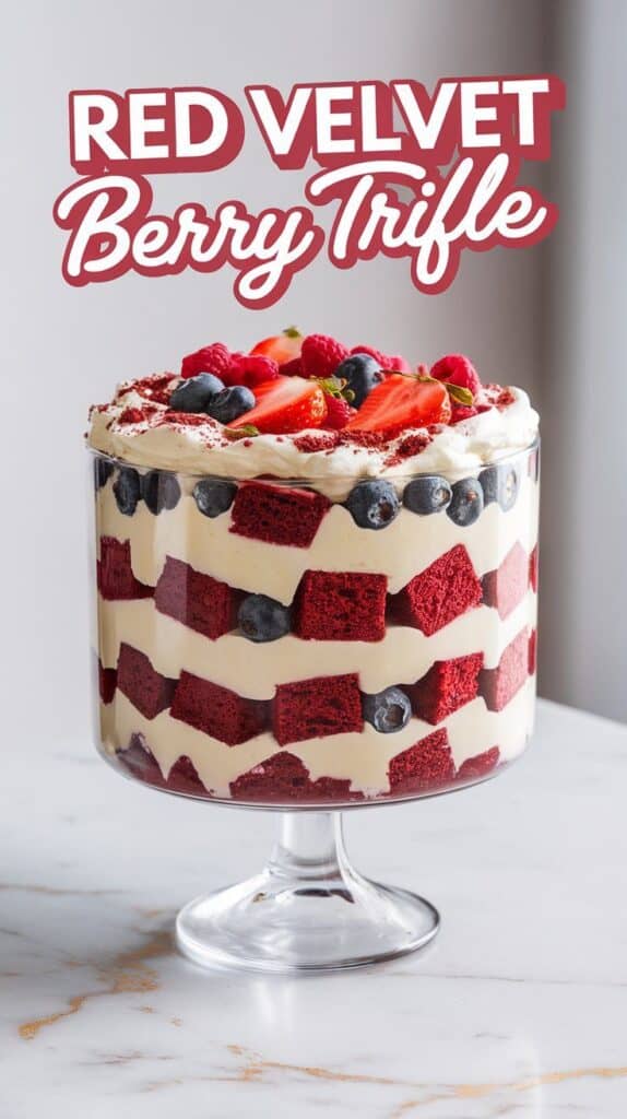 Red Velvet Berry Trifle