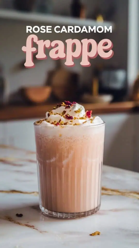 Rose Cardamom Frappe