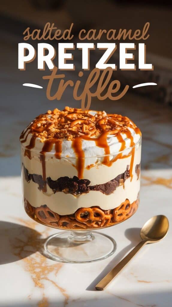 Salted Caramel Pretzel Trifle