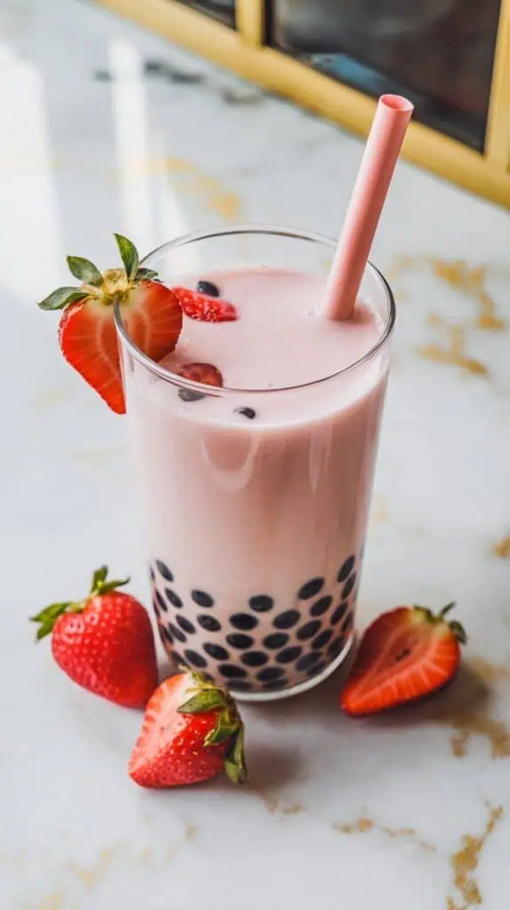 Strawberry Milk Bubble Tea