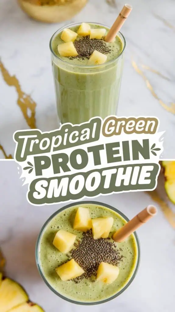 Tropical Green Protein Smoothie