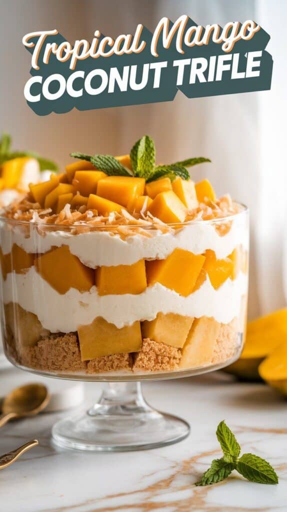 Tropical Mango Coconut Trifle