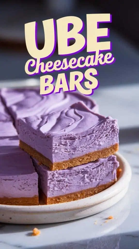 Ube Cheesecake Bars