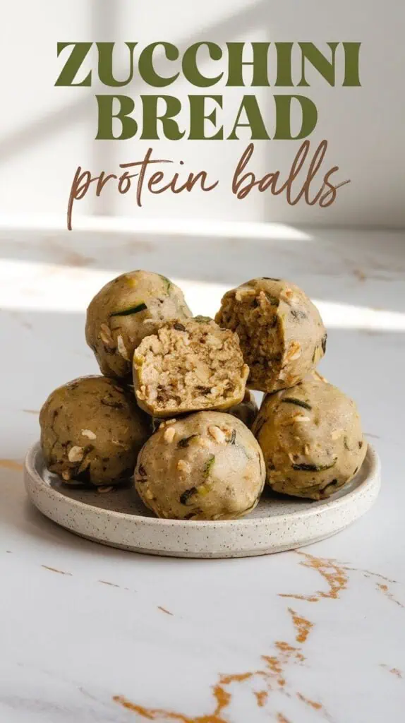 Zucchini Bread Protein Balls