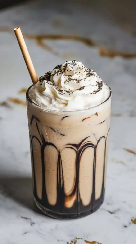 Charcoal Vanilla Frappe
