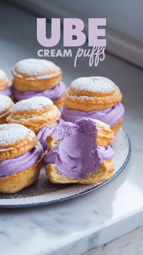 Ube Cream Puffs