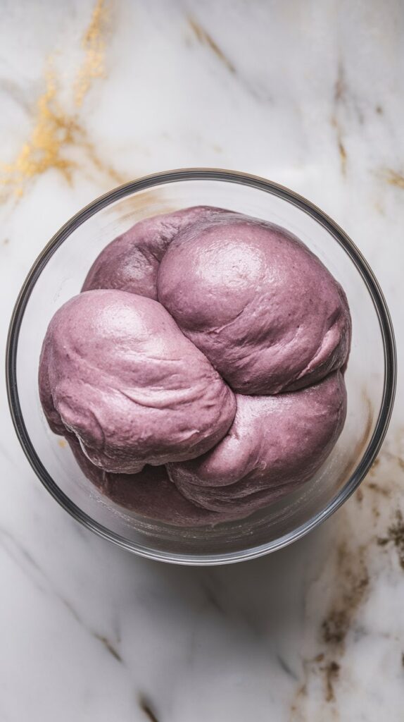 Ube Pandesal with Cheese Filling