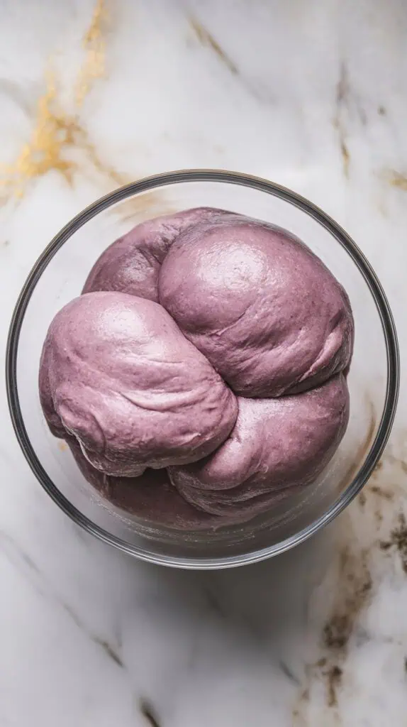 Ube Pandesal with Cheese Filling