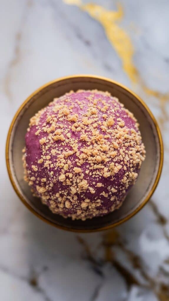 Ube Pandesal with Cheese Filling