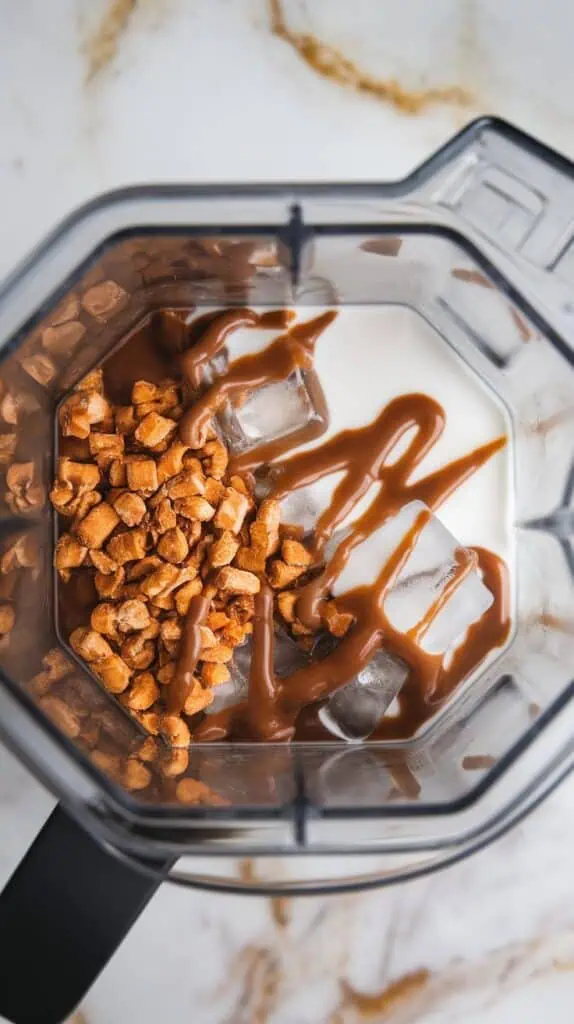 Salted Caramel Pretzel Frappe