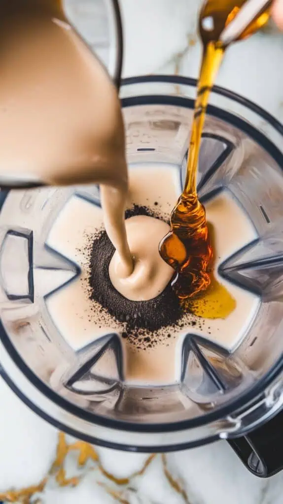 Charcoal Vanilla Frappe