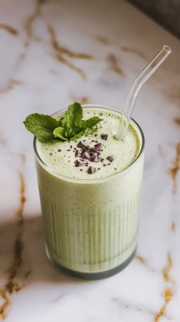Mint Chip Protein Smoothie
