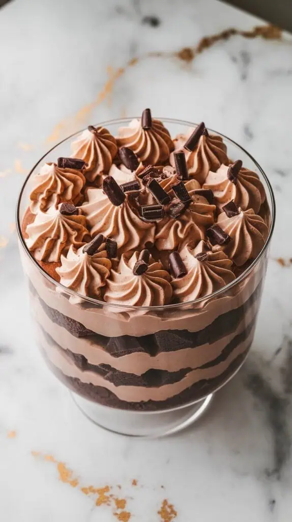 Chocolate Brownie Mocha Trifle