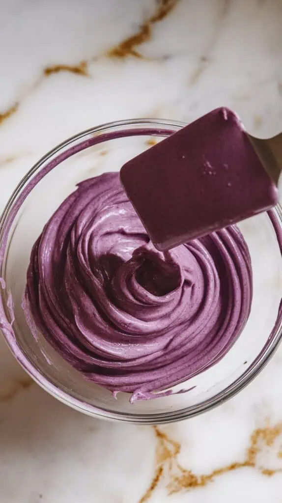 Ube Macarons with Toasted Coconut Ganache