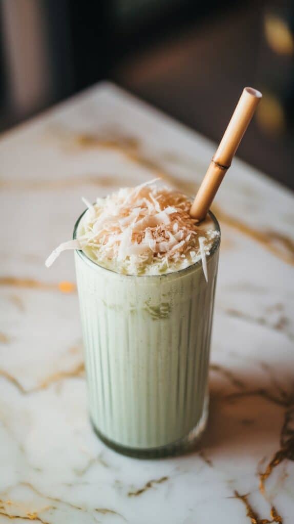 Pandan Coconut Frappe