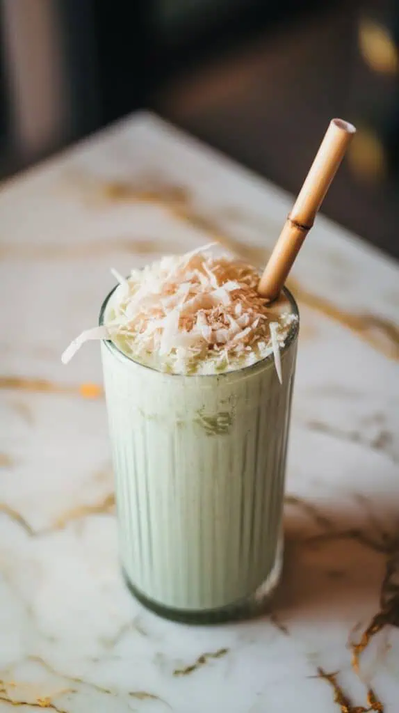 Pandan Coconut Frappe
