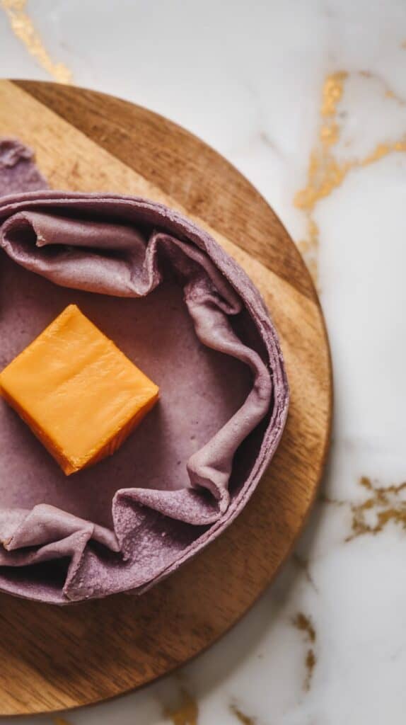 Ube Pandesal with Cheese Filling