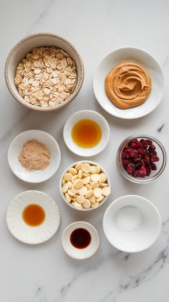 Cranberry White Chocolate Protein Balls