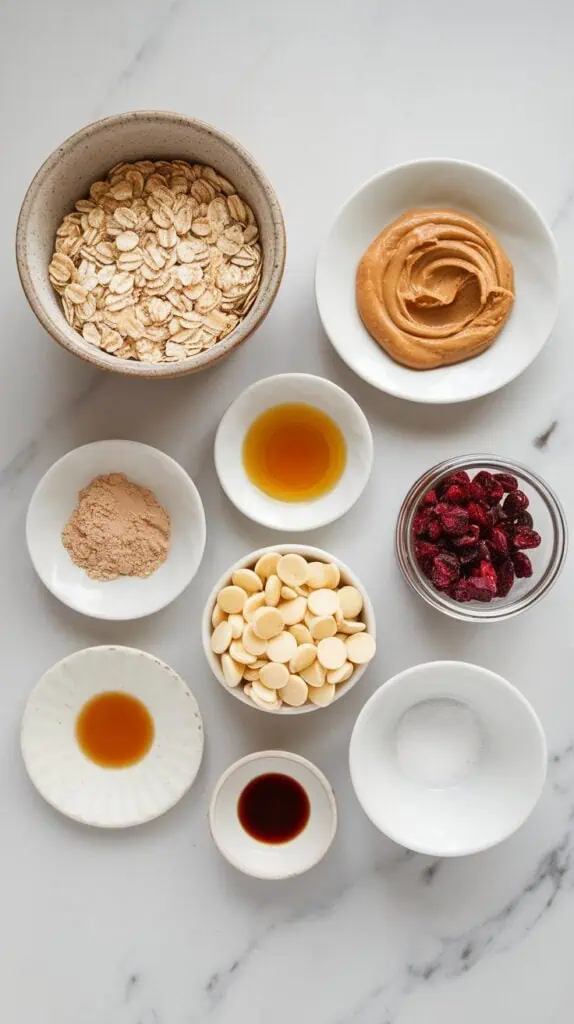 Cranberry White Chocolate Protein Balls