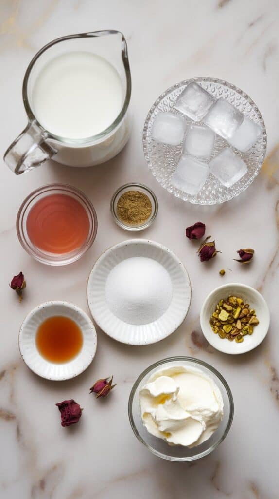 Rose Cardamom Frappe