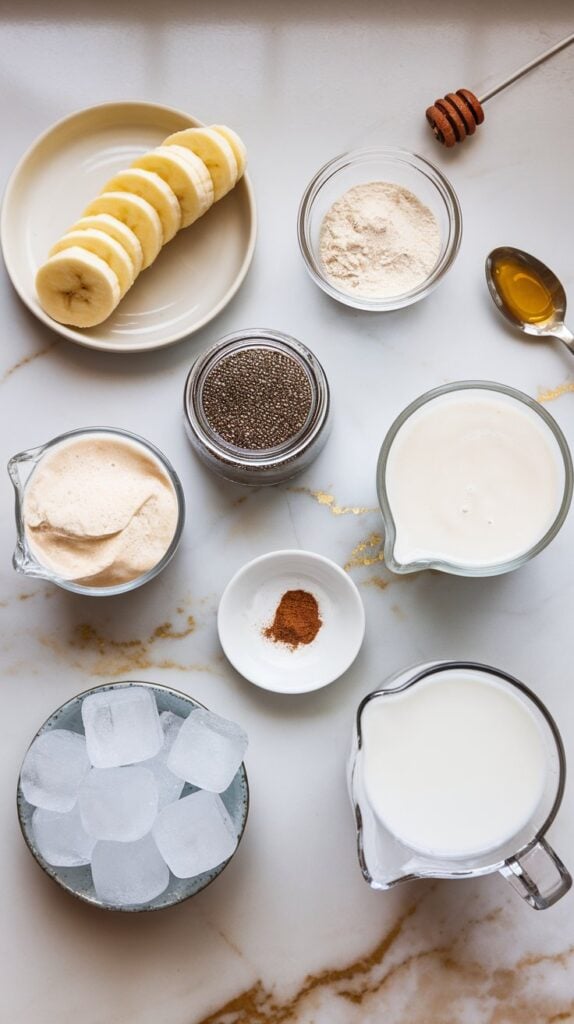 Banana Chia Protein Smoothie