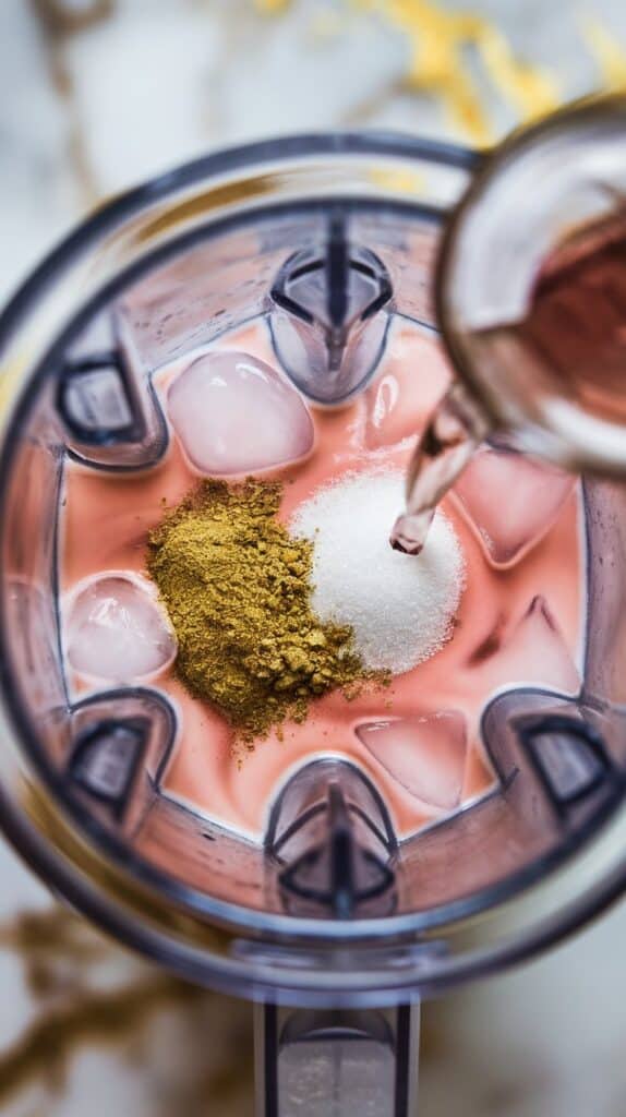 Rose Cardamom Frappe