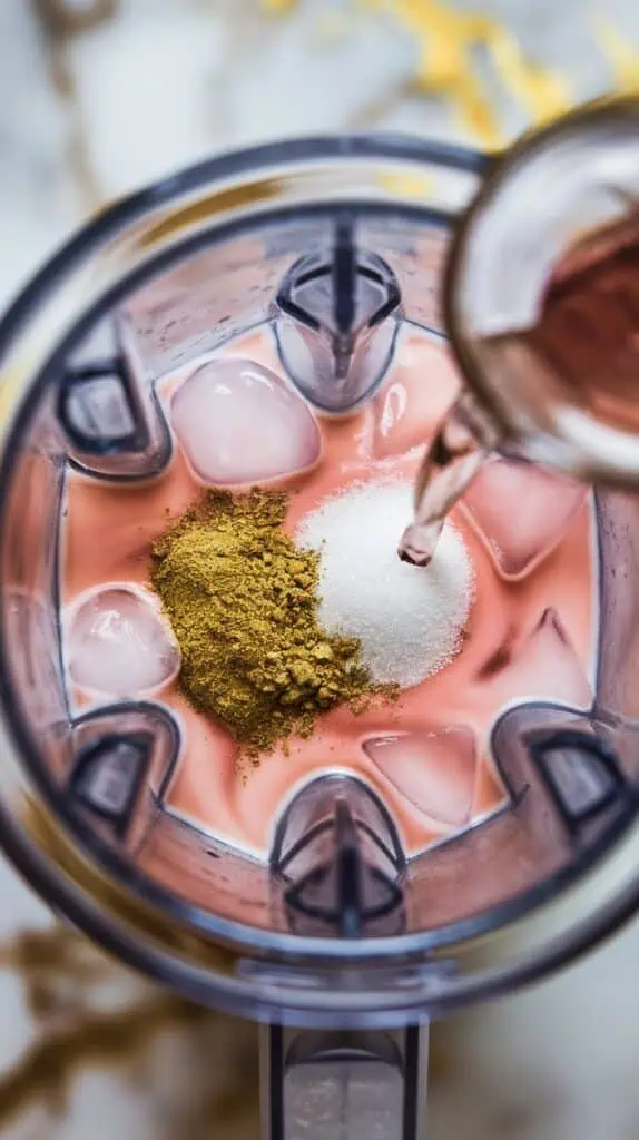 Rose Cardamom Frappe