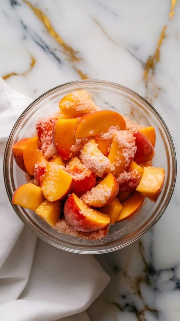 Peaches and Cream Summer Trifle