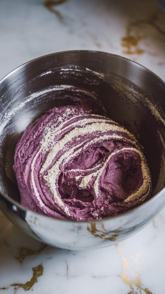 Ube Pandesal with Cheese Filling