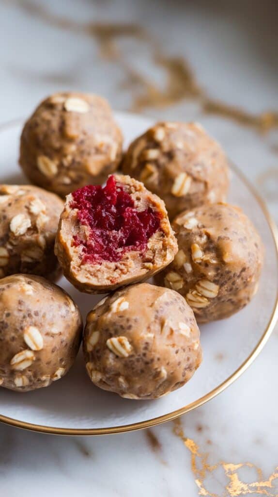Peanut Butter & Jelly Protein Balls