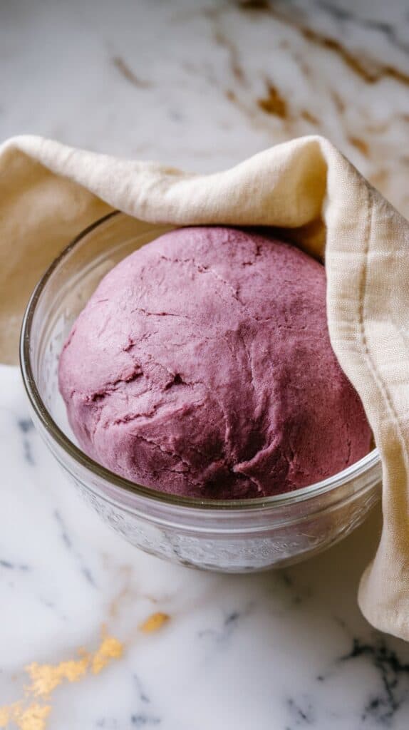 Ube Pandesal with Cheese Filling