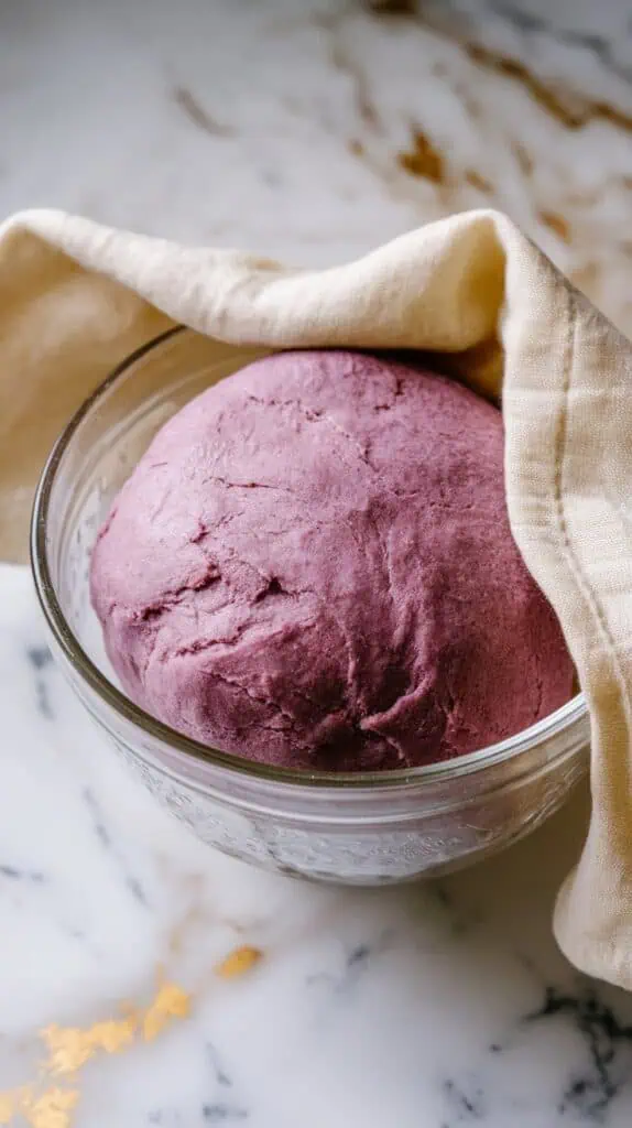 Ube Pandesal with Cheese Filling