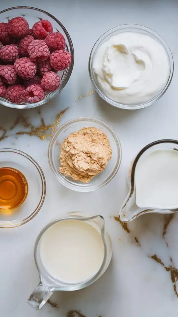 Raspberry Greek Yogurt Protein Smoothie