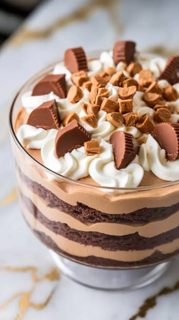 Chocolate Peanut Butter Cup Trifle