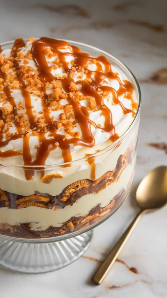 Salted Caramel Pretzel Trifle