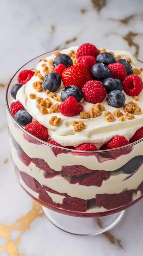 Red Velvet Berry Trifle