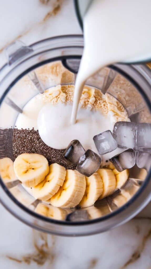 Banana Chia Protein Smoothie