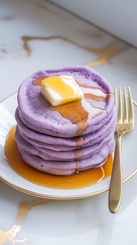 Ube Mochi Pancakes